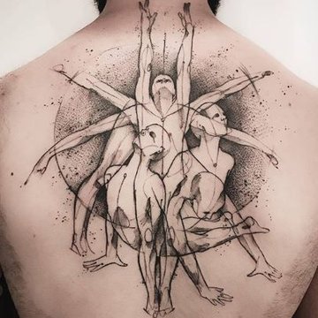 Мужские тату на спине (12)