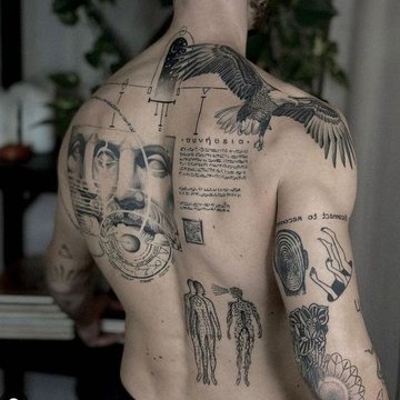 Мужские тату на спине (27)