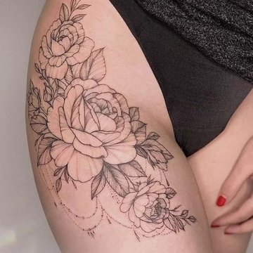 Тату на бедре (21)