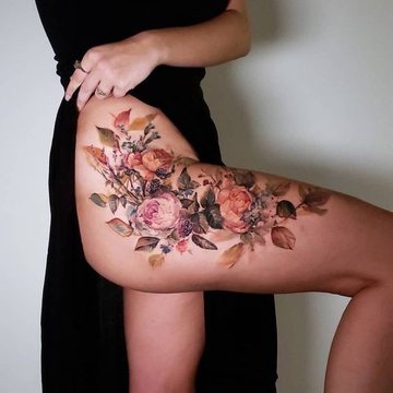 Тату на бедре (24)