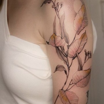 Женские тату на плече (23)