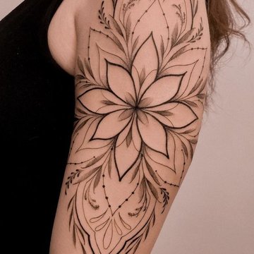 Женские тату на плече (1)