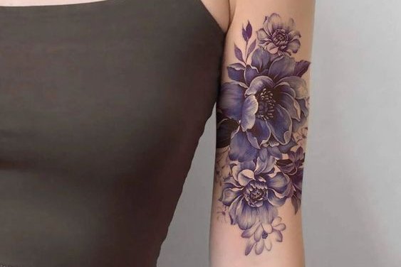 Женские тату на плече (5)