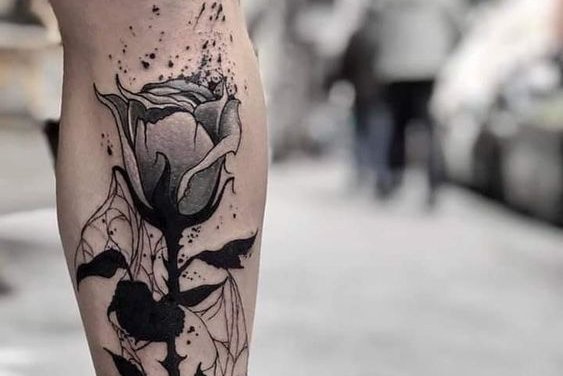 мужские тату на голени (7)