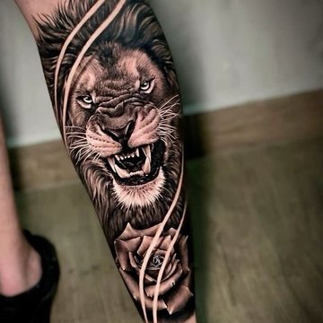 мужские тату на голени (29)