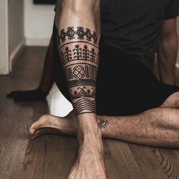 мужские тату на голени (3)