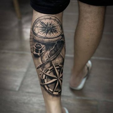 мужские тату на голени (23)