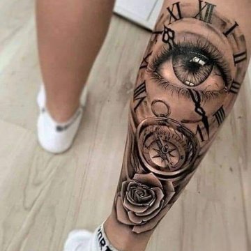 мужские тату на голени (27)