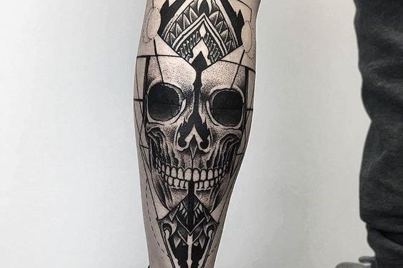 мужские тату на голени (36)